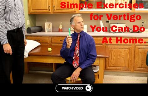 Simple Exercises For Vertigo You Can Do At Home Cawthorne Cooksey