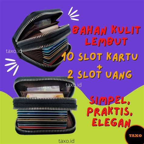 Jual Dompet Kartu Kulit Tempat Atm Kartu Kredit Kartu Nama Id Card Rfid