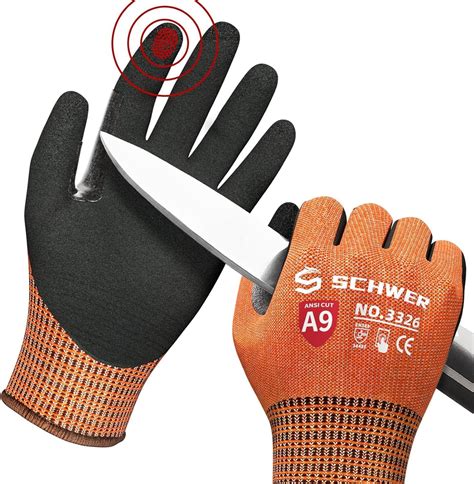 Schwer Proguard Highest Level Cut Resistant Work Gloves Pr For