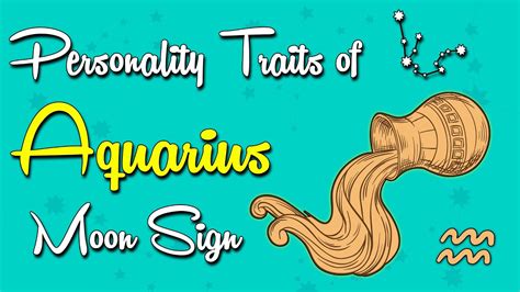 Personality Traits Of The Aquarius Moon Sign Youtube