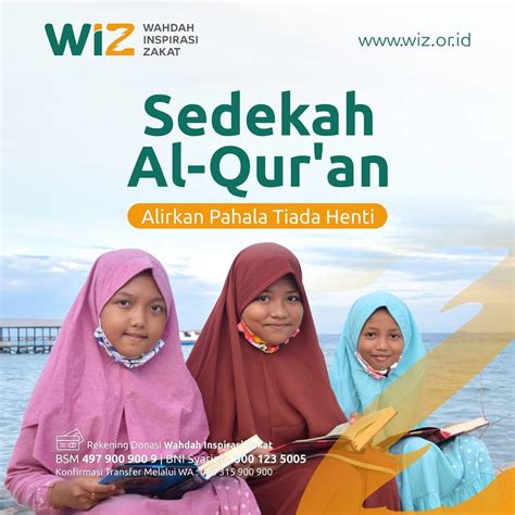 Yuk Sedekah Sejuta Al Quran Wahdah Inspirasi Zakat