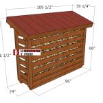 Firewood Sheddimensions Myoutdoorplans