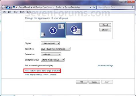 DPI Display Size Settings - Change - Windows 7 Help Forums