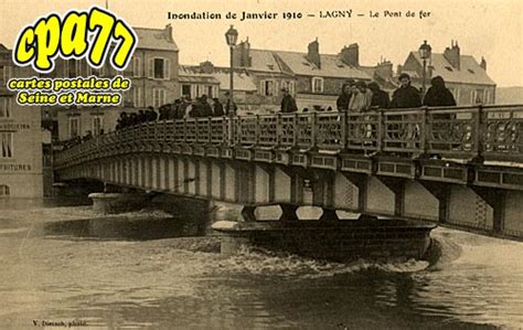 Carte Postale Ancienne De Lagny Sur Marne 77 Inondation De Janvier