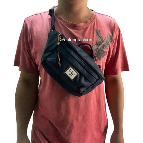 Jual EIGER1989 TAS PINGGANG BRIG SLIM WAIST BAG R NAVY Shopee Indonesia