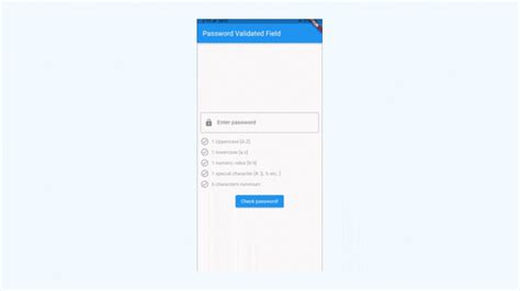 Password TextFormField For Flutter With Validation Flutter4U