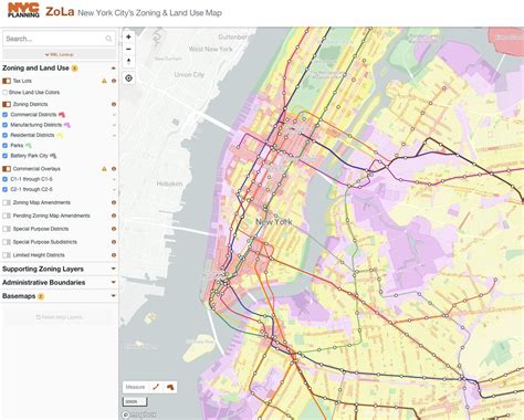 New York City Zoning Map - Vector U S Map