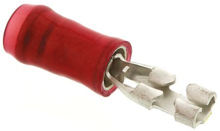 2 520182 2 TE Connectivity Ultra Fast 187 Series Red Insulated Crimp