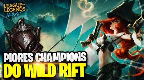 Tier List Dos Piores Campe Es Do Wild Rift React Laborat Rio De Zaun