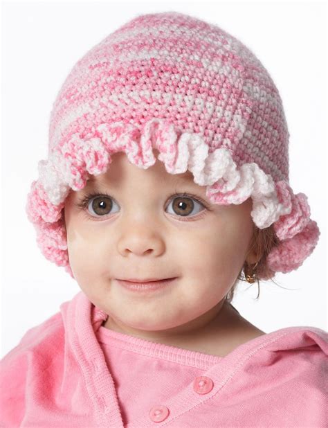 Ruffle Hat Patterns Yarnspirations Crochet Hats Crochet Baby