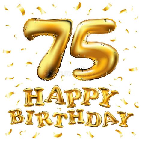 75th Birthday Stock Illustrations 902 75th Birthday Stock