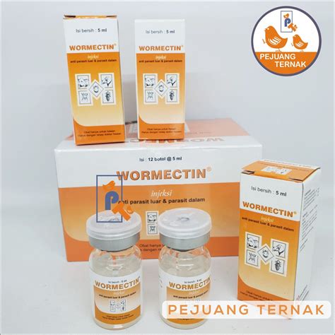 Jual Wormectin Ml Ml Ml Obat Scabies Anti Parasit Luar Dalam