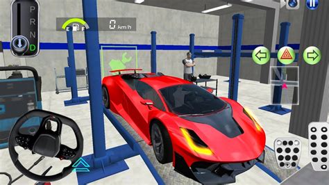 New Sport Car Ferrari In Auto Repairing Shop 3d Driving Class 2024 Car Game Android Gameplay