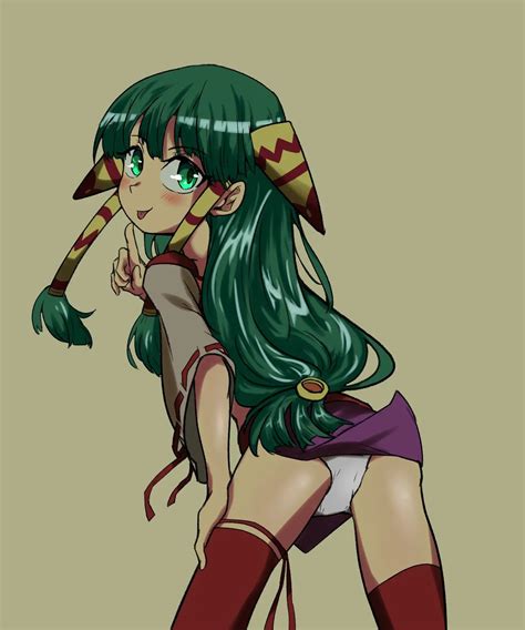 Rule 34 Feena Feena Grandia Grandia Green Hair Looking At Viewer