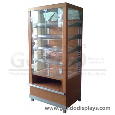 Bakery Naked Bread Unit Floor Wood Display Stand Bread Bread Display