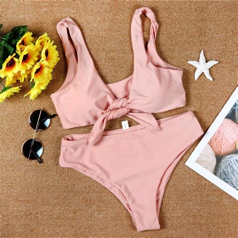 Women Sexy Bikini Set Push Up Swimwear Swimsuit Bathing Bow Beachwear