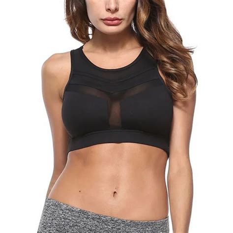 Vertvie Women Sports Bra High Impact For Fitness Yoga Running Pad