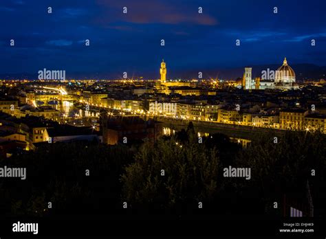 Florence, Italy night skyline Stock Photo - Alamy