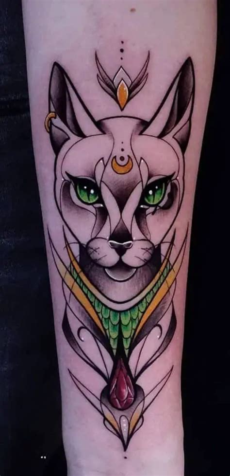 Tatuajes de Bastet significados diseños e ideas de tatuajes