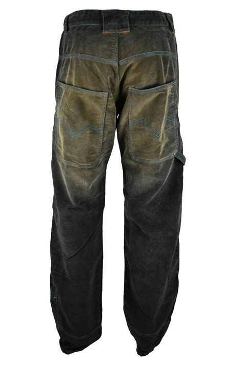 Energie Pantaloni Jeans Da Uomo Larghi Hip Hop Baggy Gamba Larga