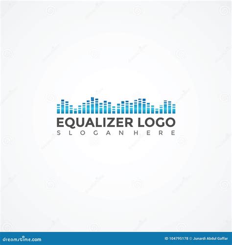 Equalizer Logo Template Vector Illustrator Eps10 Stock Vector