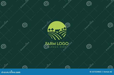 Farm Logo Design Template Natural Agriculture Farming Logo Vector