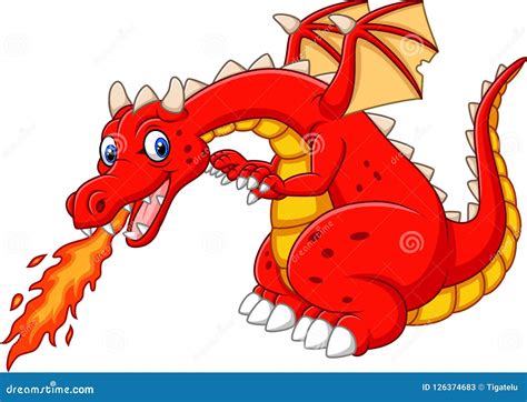 Cartoon Dragon Fire