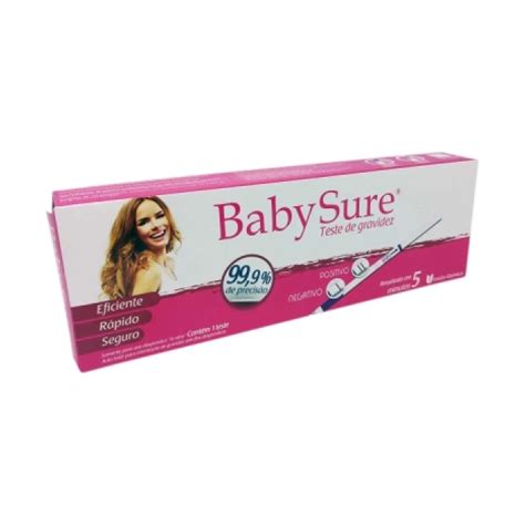 TESTE DE GRAVIDEZ BABY SURE 1 UNIDADE Drogaria Cristal