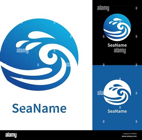 Design Modern Sea Logos Stock Vector Image Art Alamy