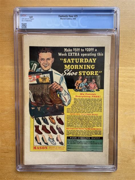 Fantastic Four 25 Cgc 60 Marvel 1964 Hulk Vs The Thing Classic