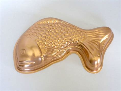 Tin Fish Jello Mold Copper Fish Jelly Mould Koi Wall Decor Etsy