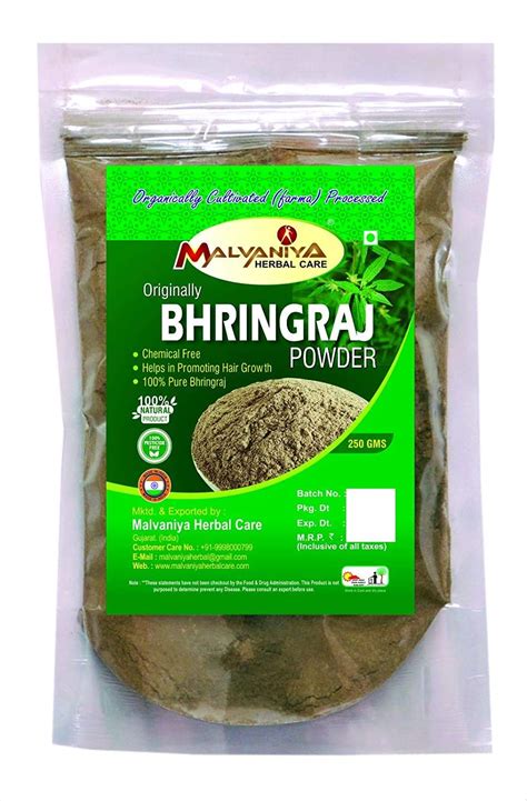 Amazon Bhringraj Powder 250 Grams Pure Bhringaraj Eclipta Alba