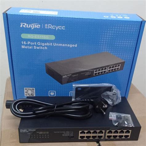 Jual Ruijie Reyee RG ES116G 16Port Gigabit Switch Unmanaged Metal Case