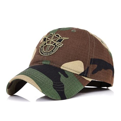 Lmb Geometric Patterns Embroidery Army Cap Camo Baseball Cap Men