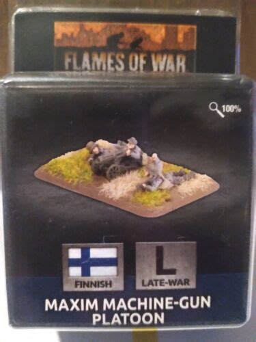 Flames Of War Finnish Maxim Machine Gun Platoon 1100th Scale Ww2