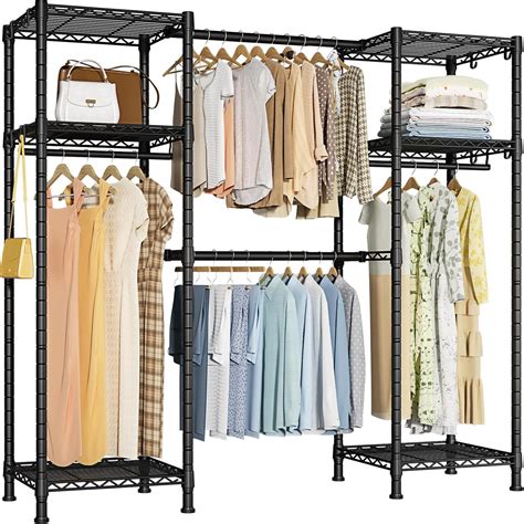 Ulif E Heavy Duty Garment Rack Freestanding Clothes Organizer And