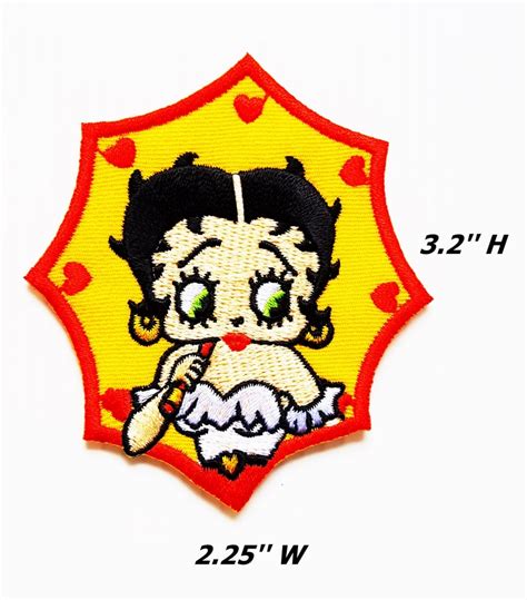 Betty Boop Sexy Girl Cartoon Patch Embroidered Applique Patch Etsy