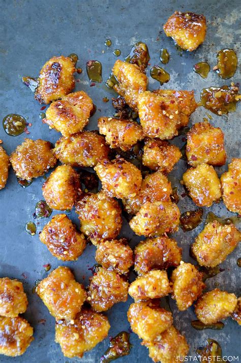 Baked Orange Chicken Poppers (Oven or Air Fryer) - Just a Taste