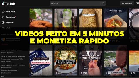 Esse Tipo De V Deo Monetiza Muito No Tik Tok Youtube