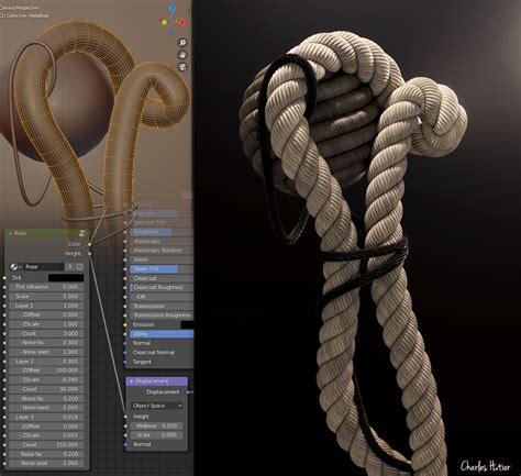 Free Blender Fully Procedural Rope Shader Blendernation