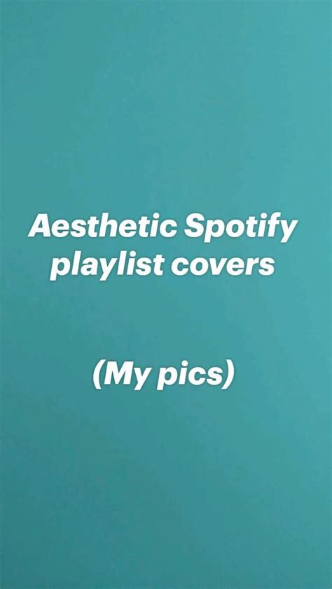 Aesthetic Spotify Playlist Covers My Pics In 2022 Music Album