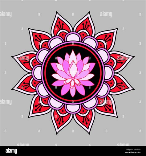 Ethnic Style Decorative Shapla Flower Mandala Vector Colouring Book ...