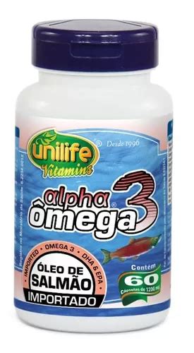 Alpha Ômega 3 Óleo De Salmão 60 Cápsulas Unilife Parcelamento sem juros