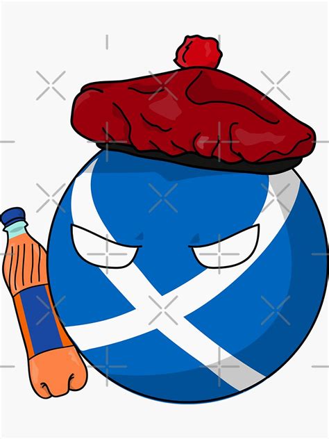 "Polandball - Scotland" Sticker for Sale by DigitalCleo | Redbubble