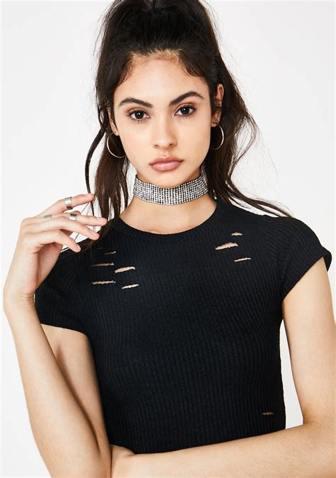 Shine Bright Rhinestone Choker Dolls Kill