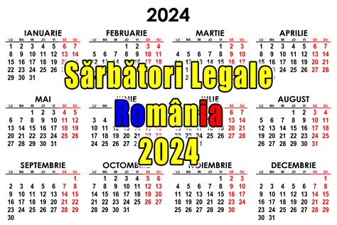 Calendar Zile Libere 2024 Romania Lena Shayla