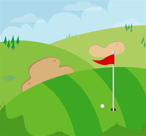 Golf Course Vector At Vectorified Collection Of Golf Course