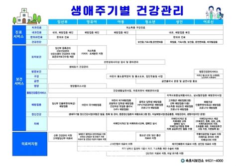 속초시보건소 생애주기별 건강관리 포스터 제작·배포 강원종합복지신문