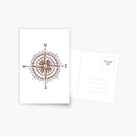 Compass Design Compass Direction Postcard For Sale By Jurassicshop Redbubble