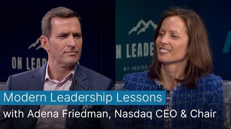 Modern Leadership Lessons With Vivian James Rigney And Adena Friedman